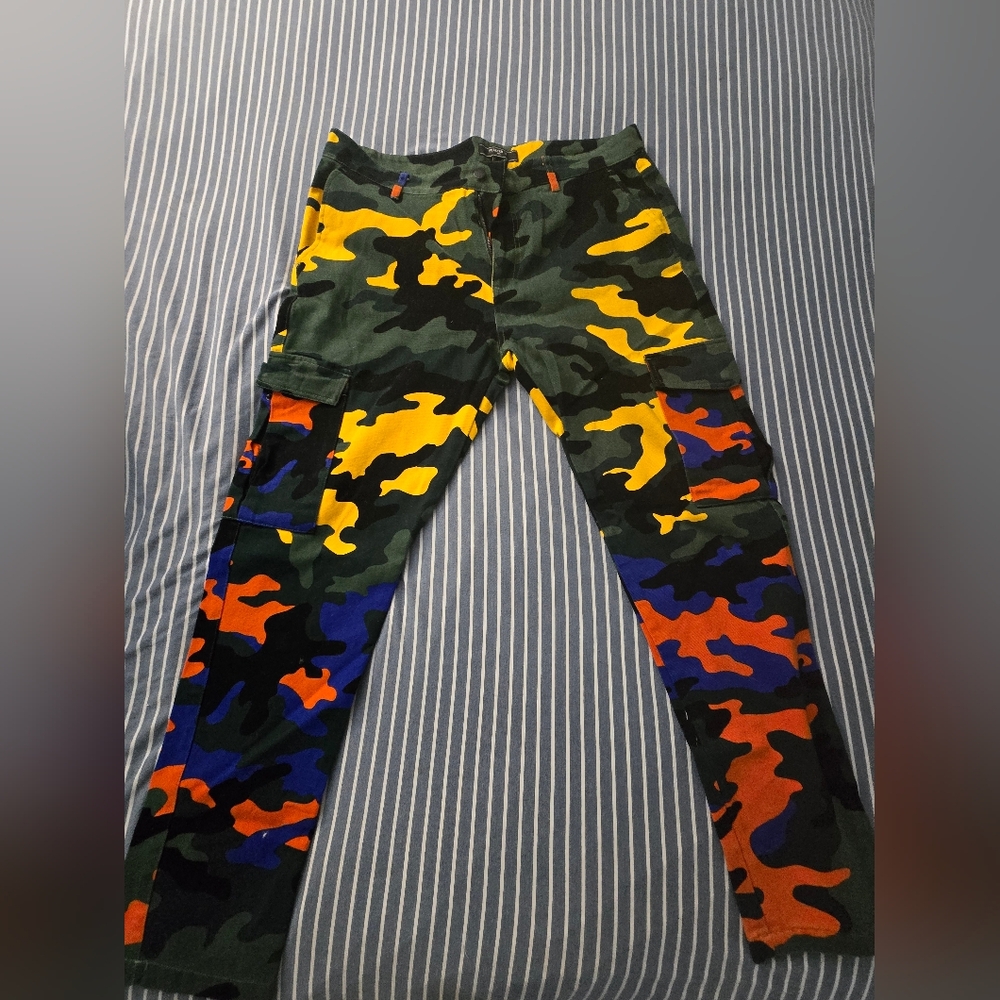 Forever 21 Colorful Camouflage Pants